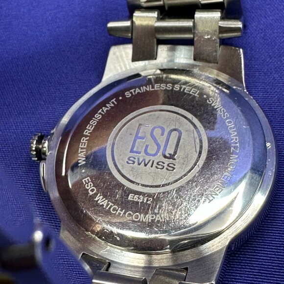 ESQ by Movado Stainless Steel Swiss Quartz Analog Men’s Watch - Picture 6 of 13